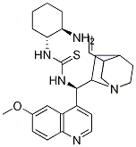 1-[(1r,2r)-2-aminocyclohexyl]-3-[(r)-(5-ethenyl-1-azabicyclo[2.2.2]octan-2-yl)-(6-methoxyquinolin-4-yl)methyl]thiourea结构式