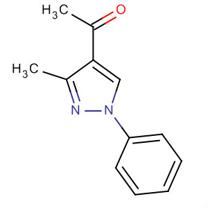 Ethanone, 1-(3-methyl-1-phenyl-1H-pyrazol-4-yl)-结构式