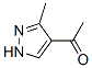 Structure of ETHANONE,1-(3-METHYL-1H-PYRAZOL-4-YL)-