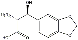 3-(苯并[1,3]二氧戊环-5-基)-2-氨基-3-羟基丙酸结构式