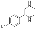 Structure of 2-(4-BROMOPHENYL)PIPERAZINE