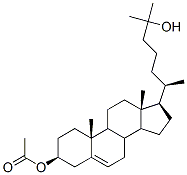 Structure of 25-hydroxycholest-5-en-3beta-yl acetate