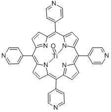 Structure of OXO[5,10,15,20-TETRA(4-PYRIDYL)PORPHINATO]TITANIUM(IV) [DETERMINATION OF GLUCOSE IN SERAM AND URINE]