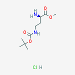 Structure of H-D-DAB(BOC)-OME HCL