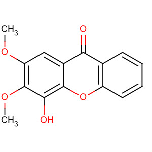 Structure of 9H-Xanthen-9-one, 4-hydroxy-2,3-dimethoxy-