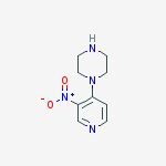 1-(3-nitropyridin-4-yl)piperazine结构式