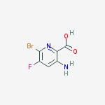 Structure of 3-AMino-6-broMo-5-fluoro-2-pyridinecarboxylic acid