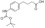 Structure of 4-(BOC-4-AMINOPHENYL)-BUTANOIC ACID