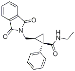 Chemical structure of cis-2-[(1,3-Dihydro-1,3-dioxo-2H-isoindol-2-yl)Methyl]-N-ethyl-1-phenyl
cyclopropanecarboxaMide