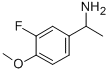 Structure of 1-(3-FLUORO-4-METHOXYPHENYL)ETHANAMINE