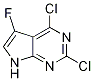 Structure of 2,4-DICHLORO-5-FLUORO-7H-PYRROLO[2,3-D]PYRIMIDINE