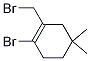 Structure of 1-bromo-2-(bromomethyl)-4,4-dimethylcyclohexene