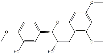 5,7,4'-三-O-甲基儿茶精结构式