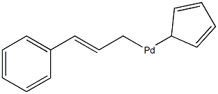 Structure of (η5-2,4-Cyclopentadien-1-yl)[(1,2,3-η)-1-phenyl-2-propenyl]-palladium 95%