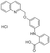 Structure of SR 2640 HYDROCHLORIDE