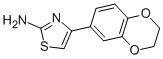 Structure of 4-(2,3-DIHYDRO-1,4-BENZODIOXIN-6-YL)-1,3-THIAZOL-2-AMINE