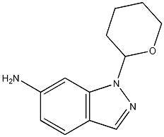 1H-Indazol-6-amine,1-(tetrahydro-2H-pyran-2-yl)-结构式