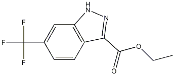 Structure of 1H-Indazole-3-carboxylicacid, 6-(trifluoromethyl)-, ethyl ester