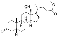 Structure of methyl 12alpha-hydroxy-3-oxo-5beta-cholan-24-oate