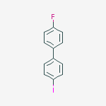 Structure of 1,1'-Biphenyl, 4-fluoro-4'-iodo-
