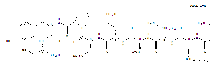 Structure of PRO-LYS-LYS-LYS-ARG-LYS-VAL-GLU-ASP-*PRO-TYR-CYS