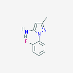 Structure of 1-(2-FLUOROPHENYL)-3-METHYL-1H-PYRAZOL-5-AMINE