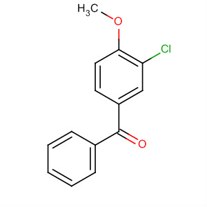 Structure of Methanone, (3-chloro-4-methoxyphenyl)phenyl-