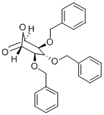 1,6-ANHYDRO-2,3,4-TRI-O-BENZYL-B-D-GLUCOPYRANOSE结构式