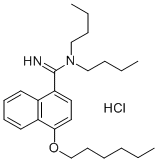 Structure of N,N-dibutyl-4-(hexyloxy)naphthalene-1-carboximidamide hydrochloride