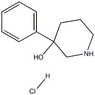 3-苯基-3-哌啶醇结构式