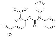 Structure of 2-NITRO-4-CARBOXYPHENYL-N,N-DIPHENYLCARBAMATE