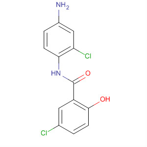 Structure of Benzamide, N-(4-amino-2-chlorophenyl)-5-chloro-2-hydroxy-