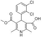 Structure of 4-(2,3-DICHLORO-PHENYL)-2,6-DIMETHYL-1,4-DIHYDRO-PYRIDINE-3,5-DICARBOXYLIC ACID MONOMETHYL ESTER