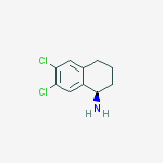 Chemical structure of (1R)-6,7-dichloro-1,2,3,4-tetrahydronaphthalen-1-amine