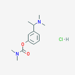 Carbamic acid, dimethyl-, 3-[1-(dimethylamino)ethyl]phenyl ester,monohydrochloride结构式