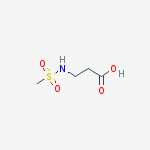 Structure of 3-[(METHYLSULFONYL)AMINO]PROPANOIC ACID