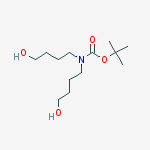 Structure of tert-butyl bis(4-hydroxybutyl)carbamate