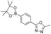 Structure of 2-Methyl-5-[4-(4,4,5,5-tetramethyl-1,3,2-dioxaborolan-2-yl)phenyl]-1,3,4-oxadiazole