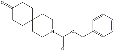 Structure of 3-Azaspiro[5.5]undecane-3-carboxylic acid, 9-oxo-,phenylmethyl ester
