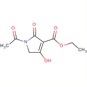 Structure of 1H-Pyrrole-3-carboxylic acid, 1-acetyl-2,5-dihydro-4-hydroxy-2-oxo-,ethyl ester