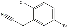Structure of 2-(5-bromo-2-chlorophenyl)acetonitrile