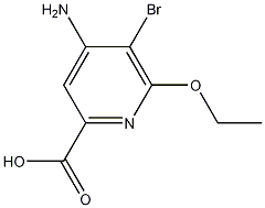 Structure of 4-AMINO-5-BROMO-6-ETHOXYPICOLINIC ACID