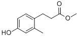 Benzenepropanoic acid, 4-hydroxy-2-methyl-, methyl ester结构式