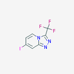 7-iodo-3-(trifluoromethyl)-1,2,4-Triazolo[4,3-a]pyridine结构式