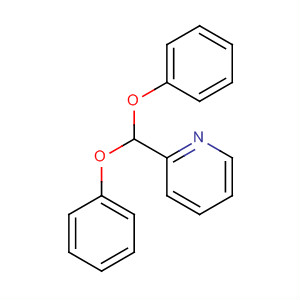 Structure of Pyridine, 2-(diphenoxymethyl)-