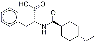 反式-N-[(4-乙基环己基)羰基]-D-苯丙氨酸结构式