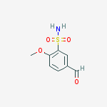 Structure of Benzenesulfonamide, 5-formyl-2-methoxy-
