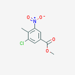 Structure of Methyl3-chloro-4-Methyl-5-nitrobenzoate