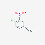 Structure of 1-chloro-4-ethynyl-2-nitrobenzene