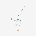 3-(4-BROMO-2-FLUORO-PHENYL)-PROPAN-1-OL结构式